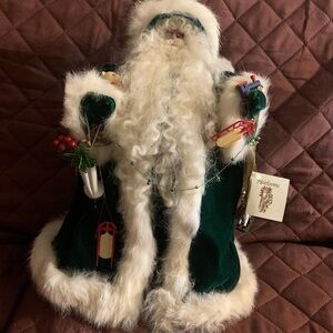 Nancy Beck 1997 Vintage Collectible Irish Santa Doll; signed by Nancy Beck